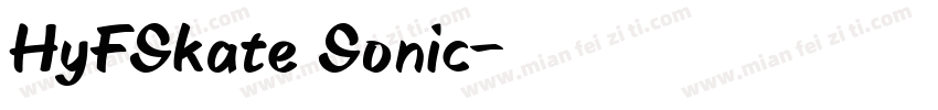 HyFSkate Sonic字体转换